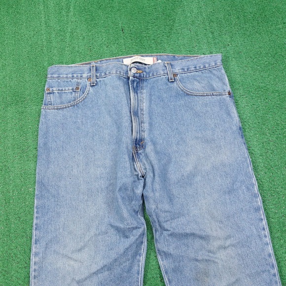 VINTAGE LEVI'S 517 BOOT CUT USA MADE DENIM BLUE JEANS MENS SZ 40X32 (39X32) - Picture 2 of 11